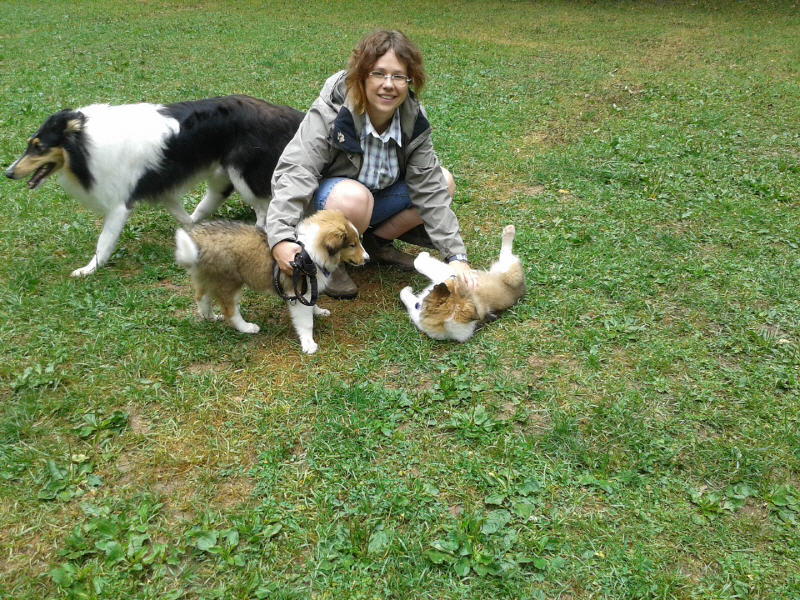 Akira mit Schwester Eileen
